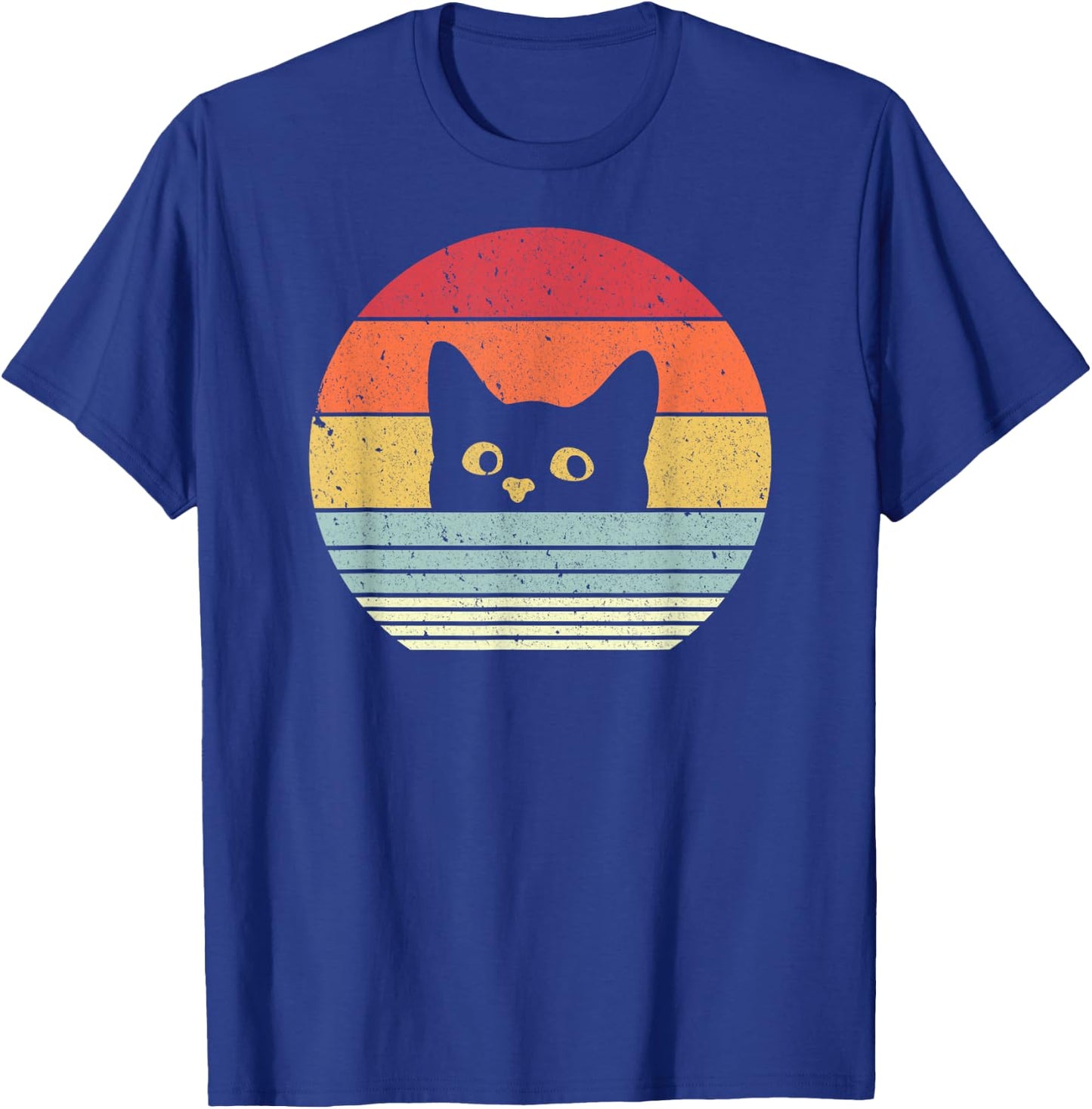 Cat Shirt. Retro Style T-Shirt - T-Shirt | Royal