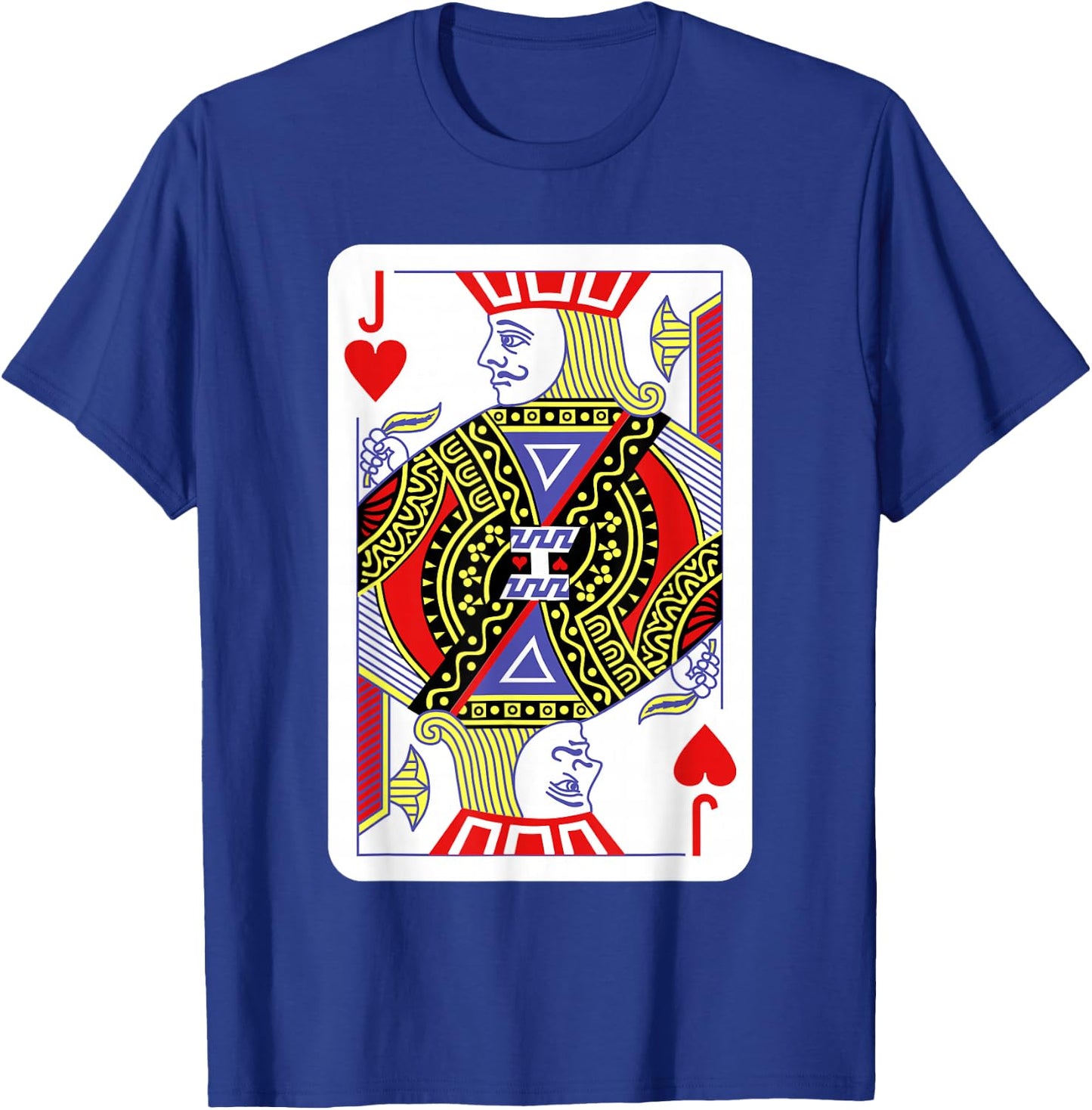 Jack of Hearts Playing Cards Halloween Costume Casino Easy T-Shirt - T-Shirt | Royal