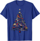 Retro Fishing Lure Christmas Tree Fishermen Fishmas Pajama T-Shirt - T-Shirt | Royal