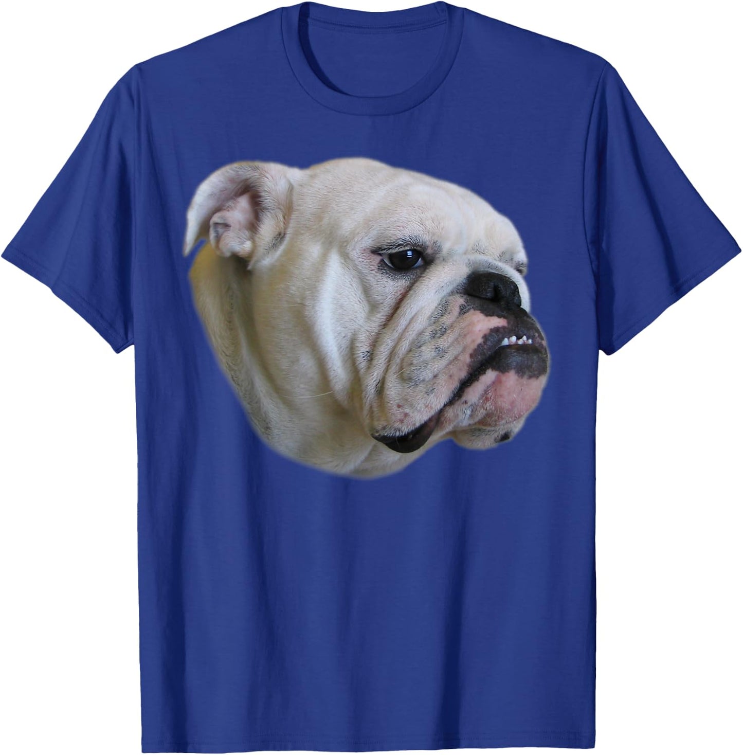 Bulldog Face T-Shirt - T-Shirt | Royal