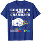 Autism Awareness Grandpa Grandson Best Friend for Life Gift T-Shirt - T-Shirt | Royal