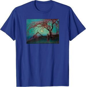 Japanese Art Hiroshige Woodblock Art Classic Print Retro T-Shirt - T-Shirt | Royal