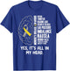 Vestibular Disorder Awareness Meniere Disease BBPV Vertigo T-Shirt - T-Shirt | Royal