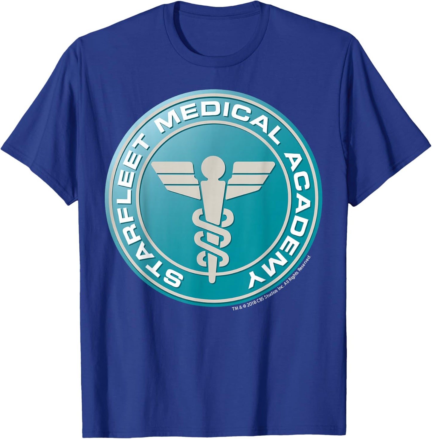 Star Trek Starfleet Medical Academy Crest T-Shirt - T-Shirt | Royal