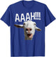 Halloween Screaming Goat AAAH!!! Funny Crazy Goat Print T-Shirt - T-Shirt | Royal