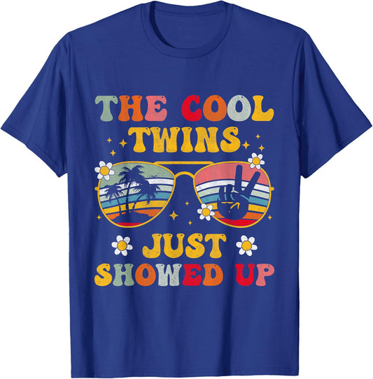 Twins Twin The Cool Twin Just Showed Up T-Shirt - T-Shirt | Royal