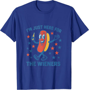 I'm Just Here for the Wieners Shirt T-Shirt - T-Shirt | Royal