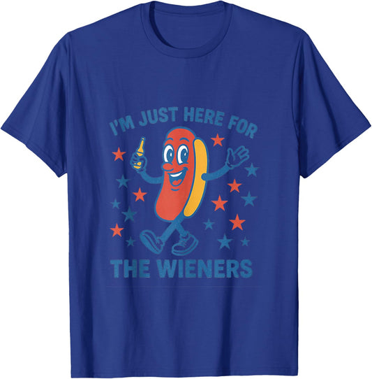 I'm Just Here for the Wieners Shirt T-Shirt - T-Shirt | Royal