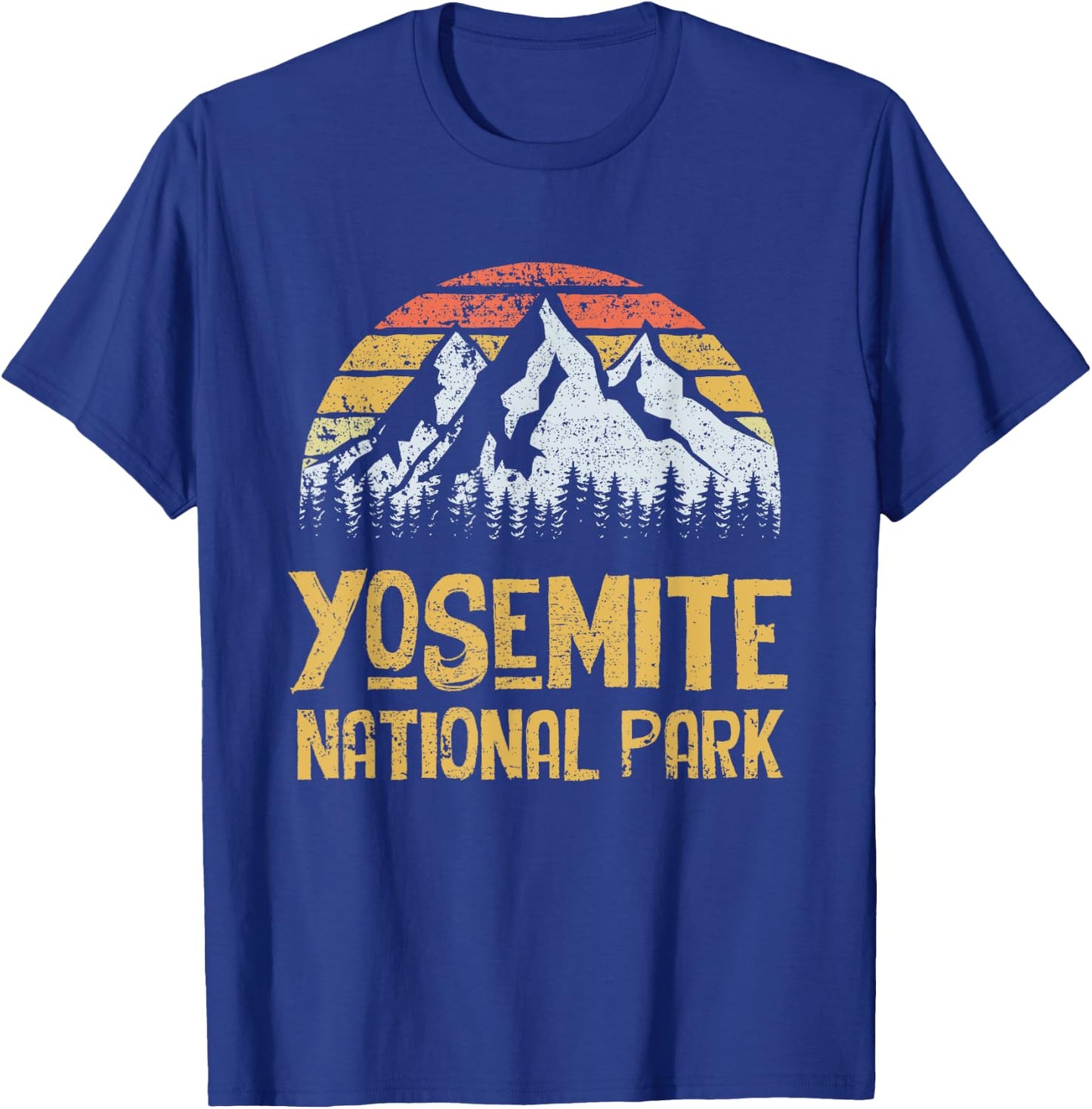 Vintage Retro Yosemite National Park T-Shirt - T-Shirt | Royal