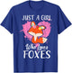 Just a Girl Who Loves Foxes T Shirt Pink Cute Heart and Fox T-Shirt - T-Shirt | Royal