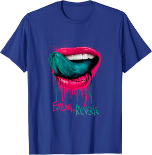 Falling In Reverse - Official Merchandise - Lips T-Shirt - T-Shirt | Royal