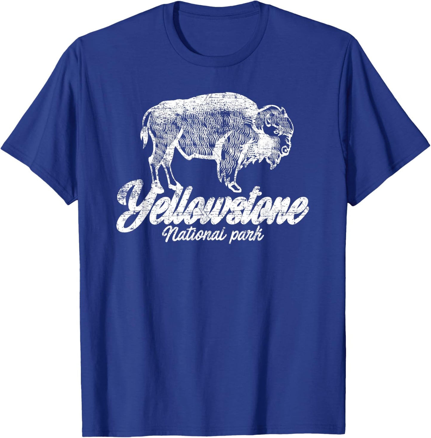 Yellowstone National Park US Bison Buffalo Gift T-Shirt - T-Shirt | Royal
