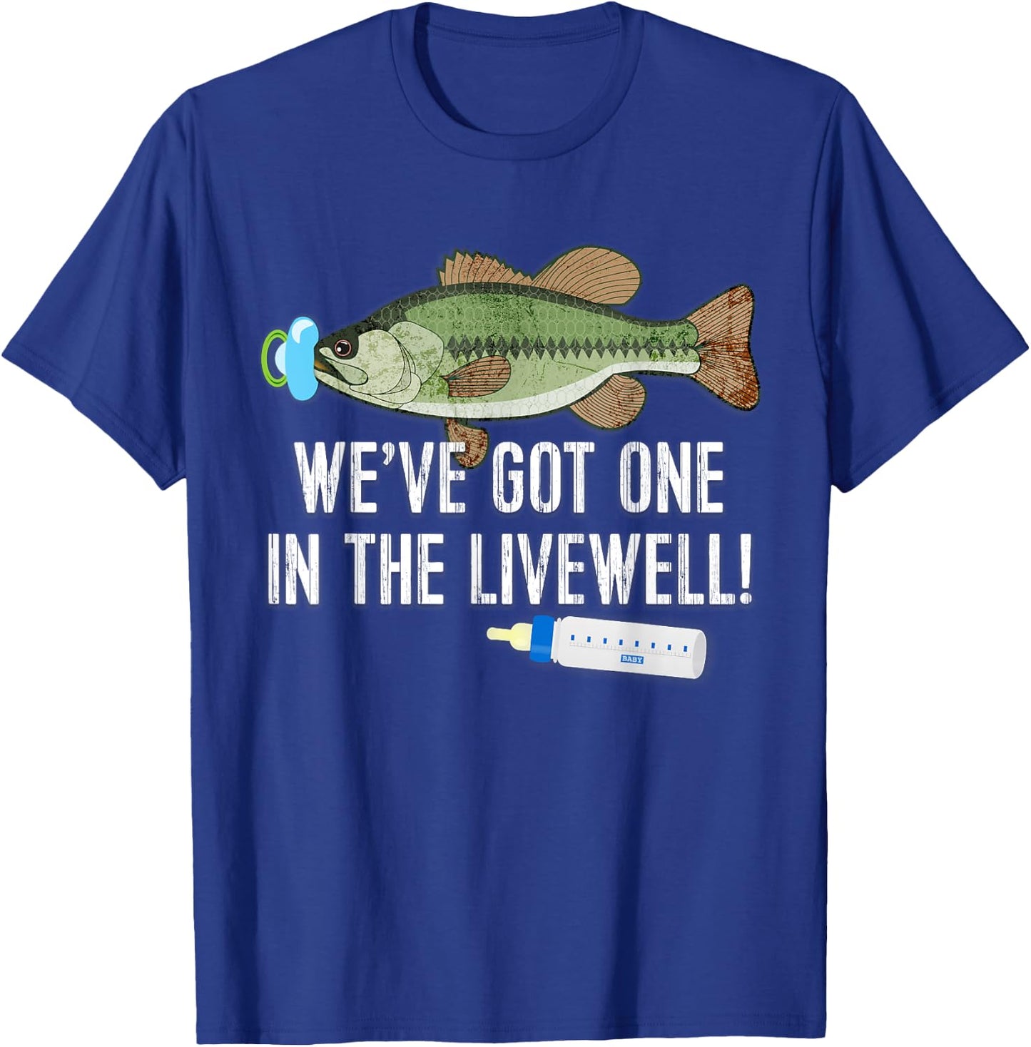 WE'VE GOT ONE IN THE LIVEWELL! Parents Pregnancy T-Shirt - T-Shirt | Royal