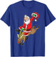 Cowboy Santa Xmas Reindeer Rodeo Christmas In Texas T-Shirt - T-Shirt | Royal