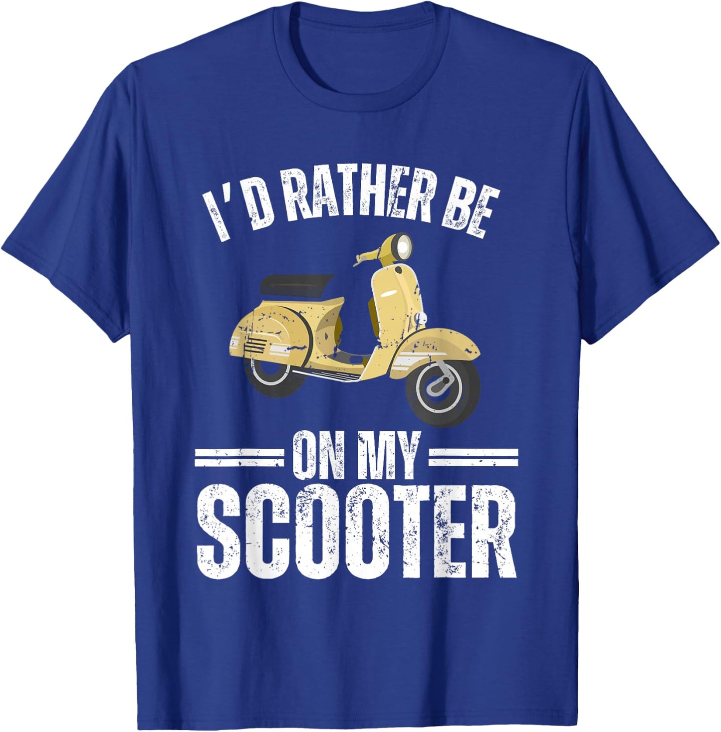 Cool Scooter Women Motorcycle Motor Biker Scoot Bike T-Shirt - T-Shirt | Royal