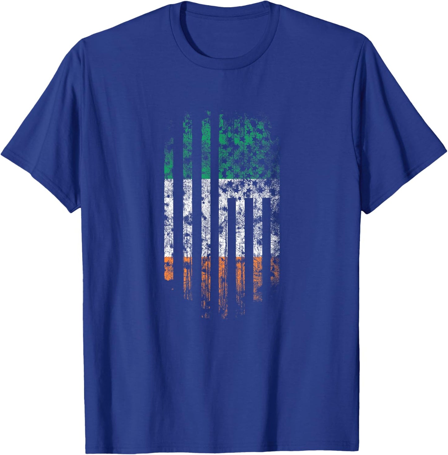 Irish American Flag - Ireland Saint Patrick's Day T-Shirt - T-Shirt | Royal