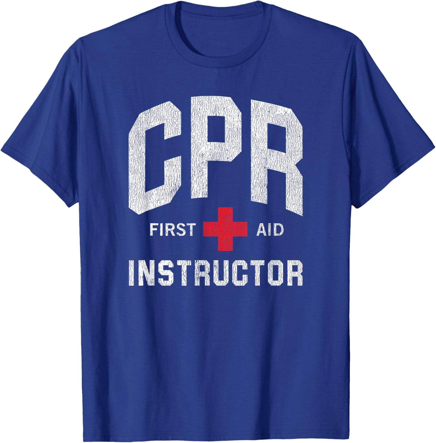 CPR First Aid AED Instructor T-Shirt - T-Shirt | Royal