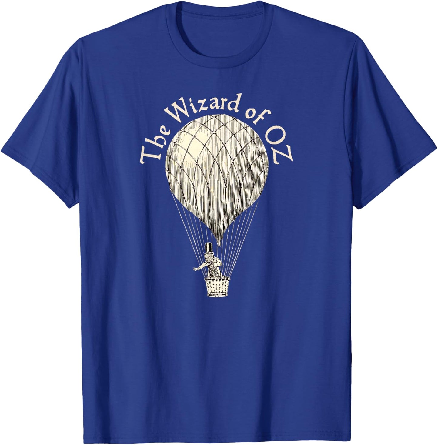 Vintage Wizard of OZ Wizard Art Retro Hot Air Balloon T-Shirt - T-Shirt | Royal