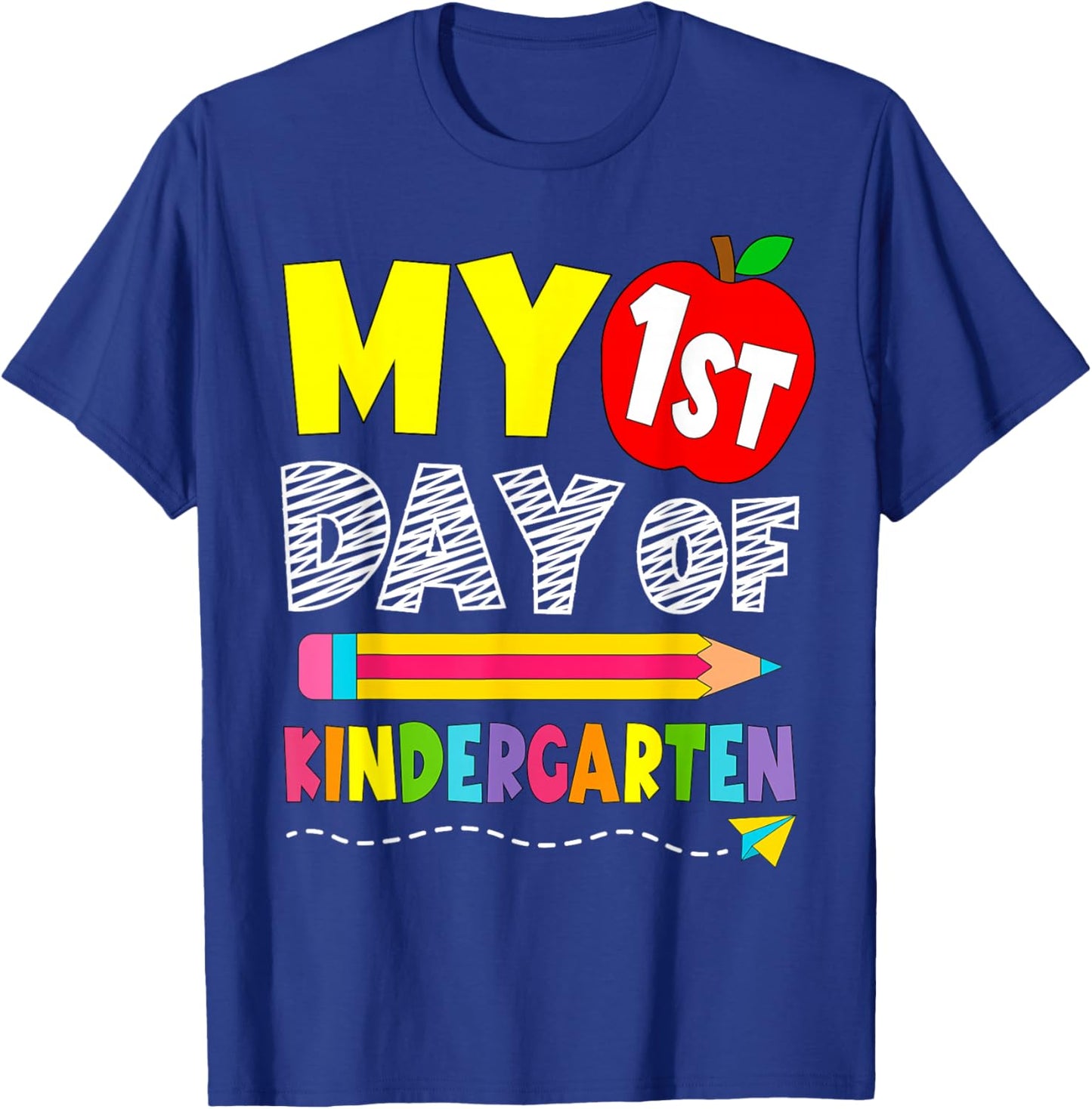 First Day of Kindergarten T-Shirt - T-Shirt | Royal