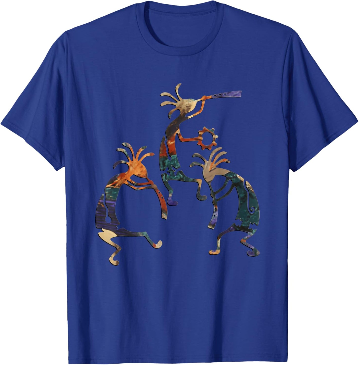 Kokopelli Musican Trio T-Shirt - T-Shirt | Royal