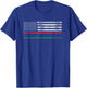 Thin Red Blue Green Line Shirt Support American Flag Clothes T-Shirt - T-Shirt | Royal