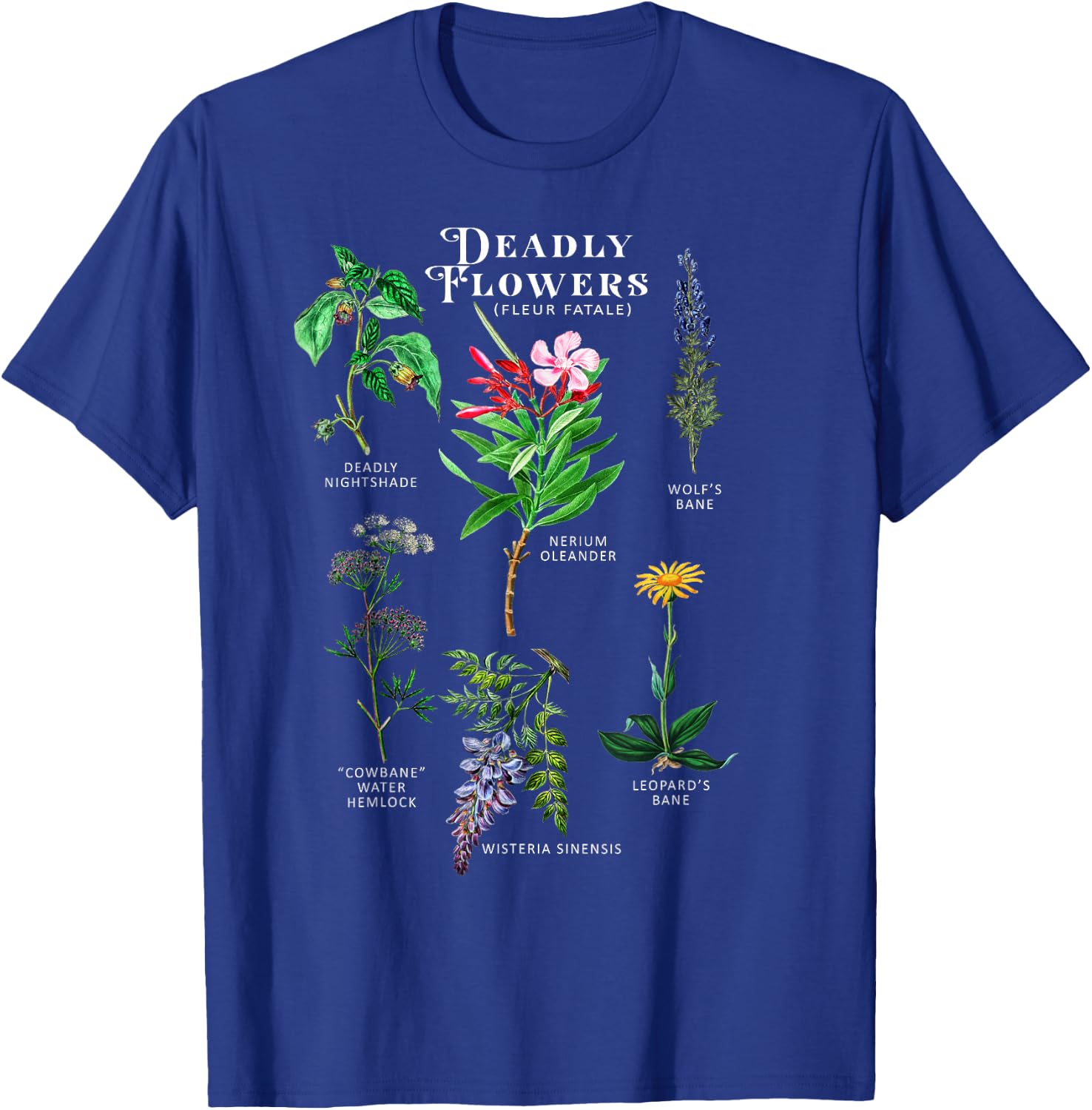 Toxic Flowers Fleur Fatale Plant Halloween Gift T-Shirt - T-Shirt | Royal