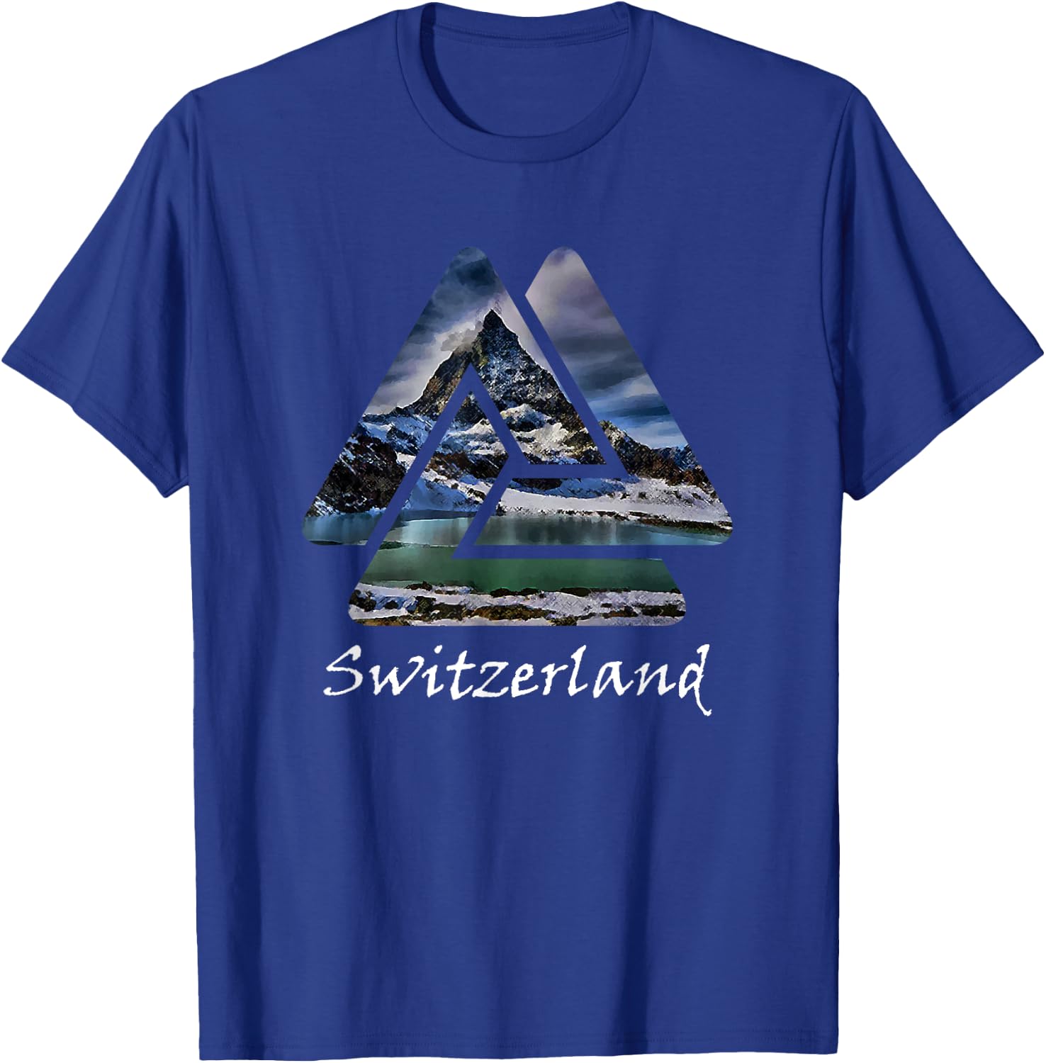 Switzerland Zermatt Matterhorn Mountain T-Shirt - T-Shirt | Royal