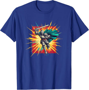 Retro Medieval Knight Armor Halloween T-Shirt - T-Shirt | Royal