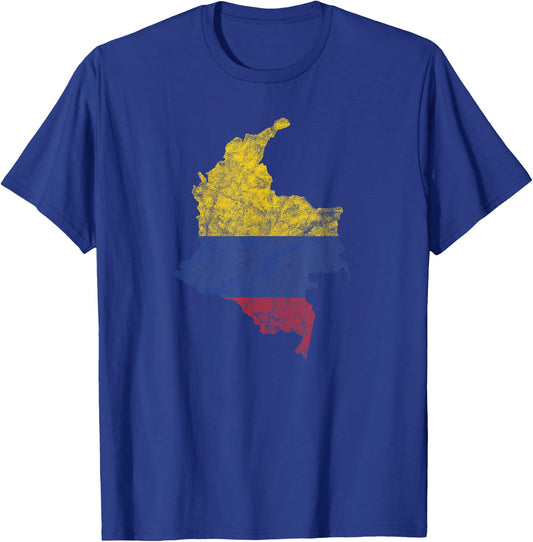 Viva Colombia Football Cafetero Soccer Football Bogota T-Shirt - T-Shirt | Royal