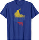 Viva Colombia Football Cafetero Soccer Football Bogota T-Shirt - T-Shirt | Royal