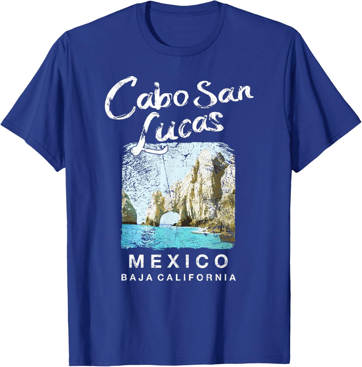 Cabo San Lucas Mexico Travel Vintage T-Shirt - T-Shirt | Royal