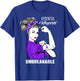 Dementia Warrior Unbreakable Shirt Dementia Awareness Gift T-Shirt - T-Shirt | Royal