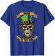 St Patricks Day Leprechaun Skull Irish to the Bone T-Shirt - T-Shirt | Royal