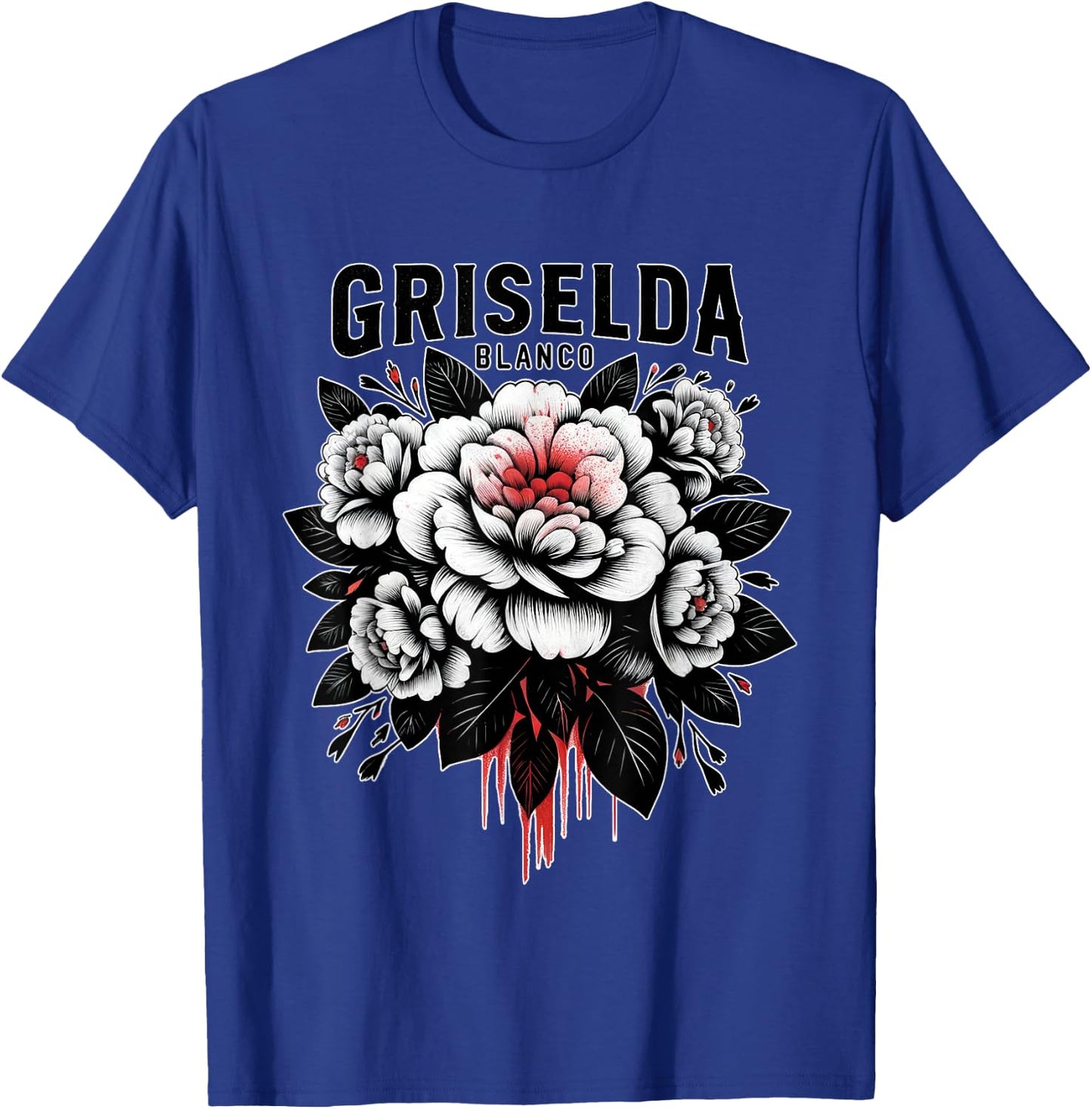 Griselda Blanco Floral Art T-Shirt - T-Shirt | Royal