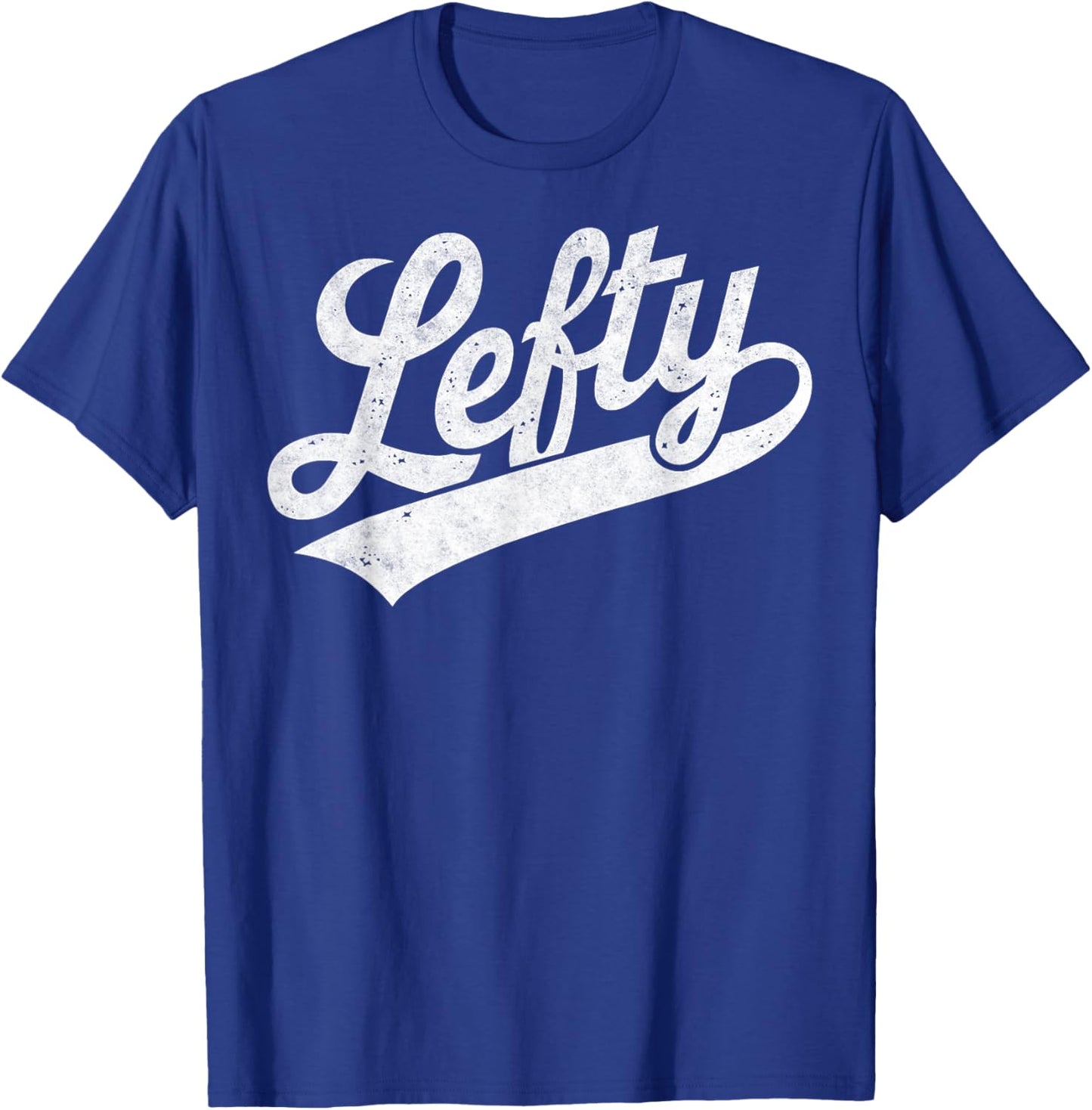 Vintage Baseball Lefty Left Handed Baseball Player T-Shirt - T-Shirt | Royal