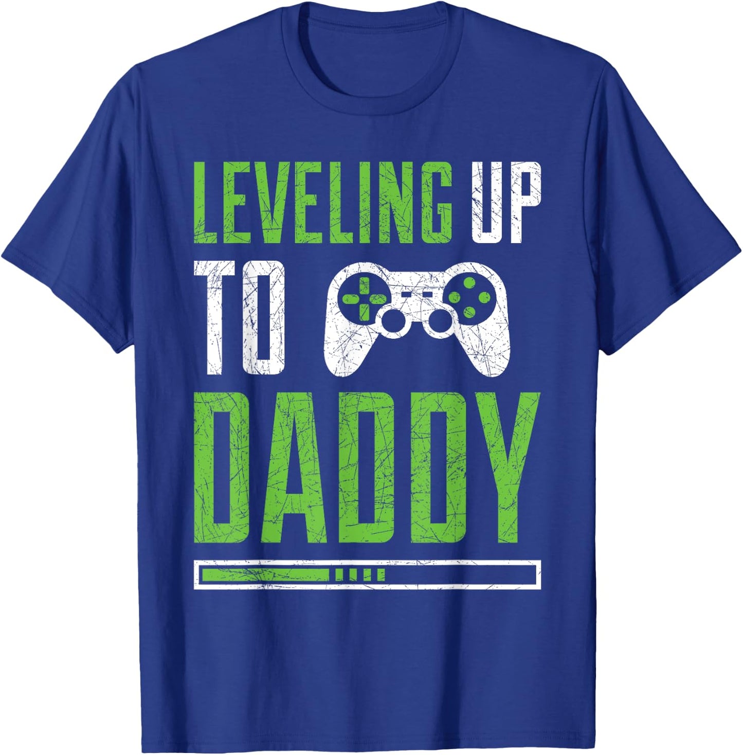 Leveling up to Daddy Promoted To Dad Shirt T-Shirt - T-Shirt | Royal