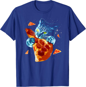 Pizza Cat in Space T-Shirt - T-Shirt | Royal