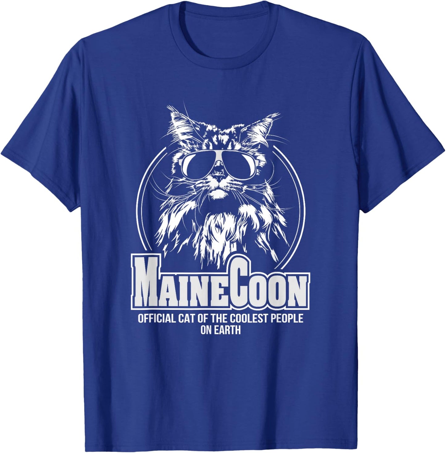 Funny Proud Maine Coon cool cat Shirt gift T-Shirt - T-Shirt | Royal