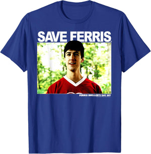 Ferris Bueller's Day Off , Men's, -Adults, Short Sleeve, Black, Small, Classic Fit, Movie Quote T-Shirt - T-Shirt | Royal