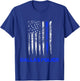 Dallas Police thin blue line T-Shirt - T-Shirt | Royal