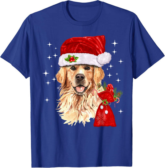 Golden Retriever Christmas Dog Lover T-Shirt - T-Shirt | Royal