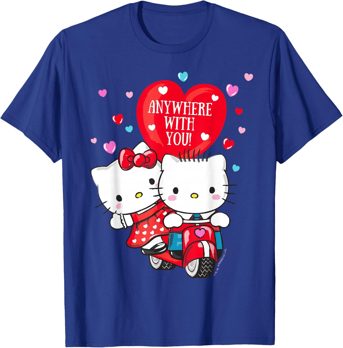 Hello Kitty and Dear Daniel Anywhere with You Valentine T-Shirt - T-Shirt | Royal