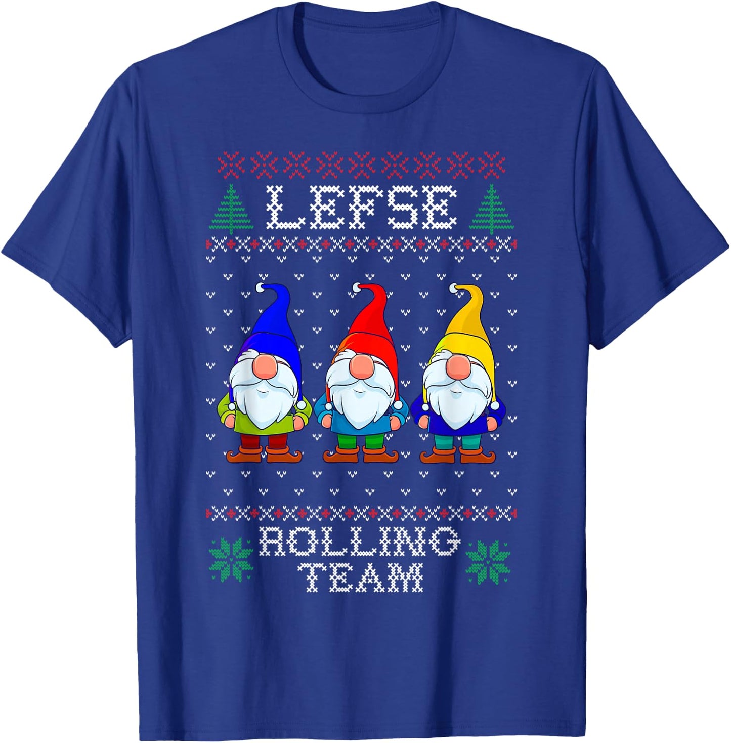 Lefse Rolling Team, Christmas Baking Tomte Gnome Xmas Women T-Shirt - T-Shirt | Royal