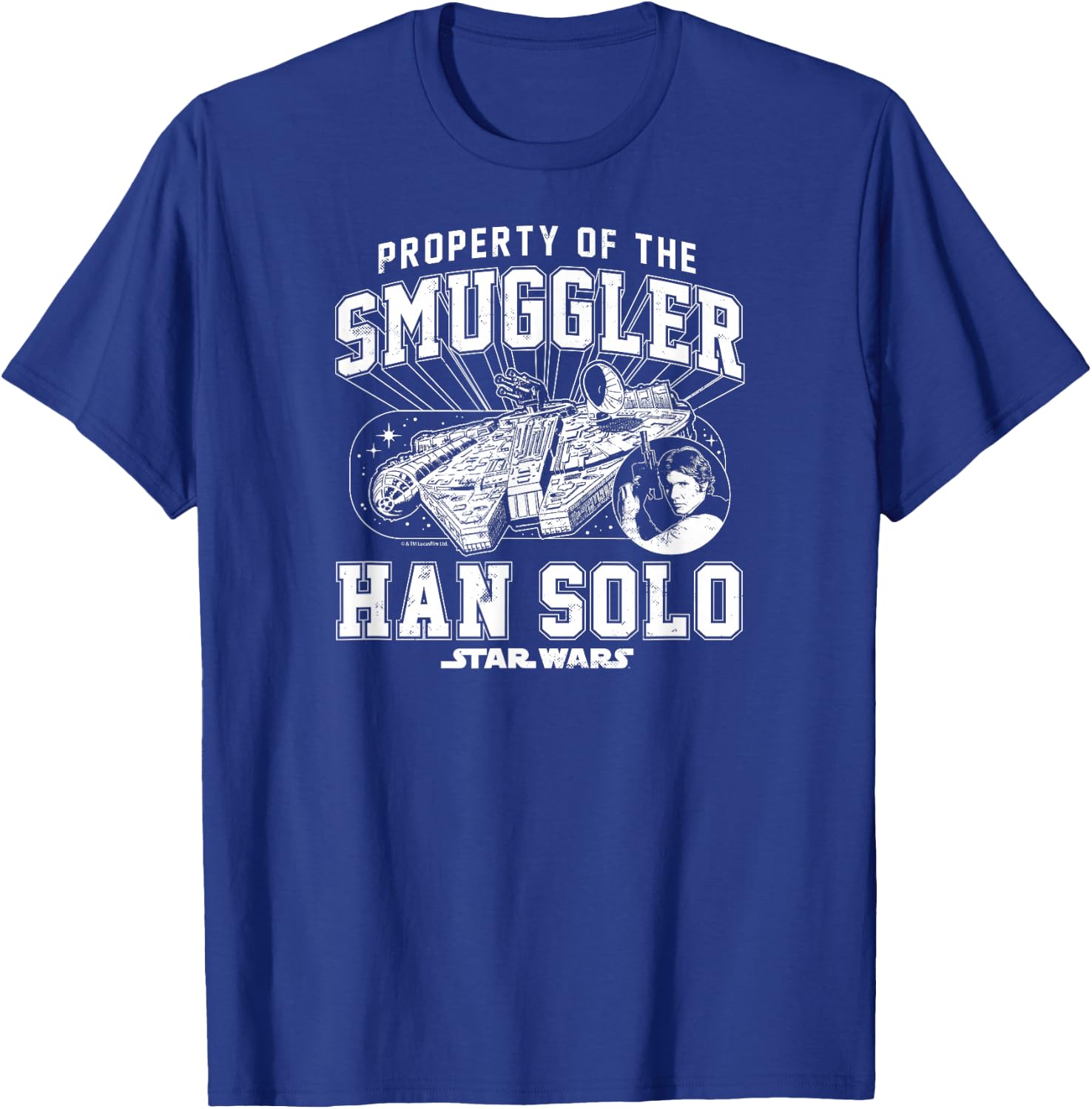 Star Wars - Property Of The Smuggler Han Solo T-Shirt - T-Shirt | Royal