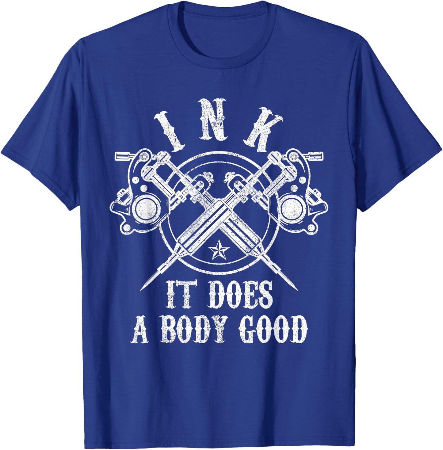 Tattoo Guns - Vintage Ink Inked Funny Tattoo Artist Gift T-Shirt - T-Shirt | Royal