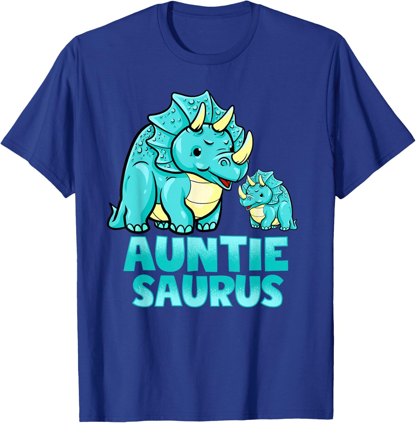 Auntie Saurus Dinosaur Funny Auntiesaurus For Aunt T-Shirt - T-Shirt | Royal