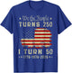 250 Years American 250th Anniversary USA Patriotic 4th July T-Shirt - T-Shirt | Royal