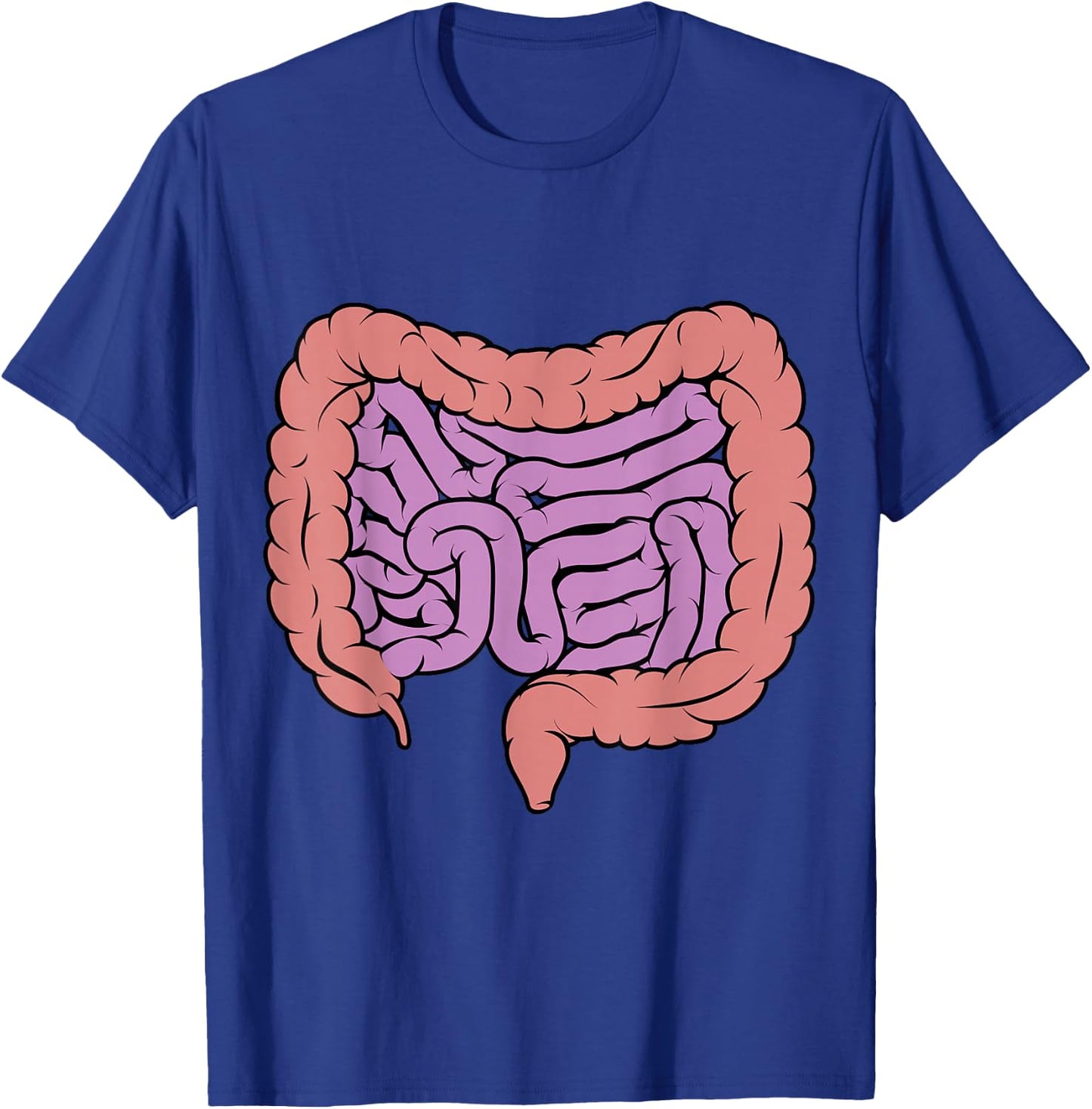 Intestine Gut Digestive System Diagram T-Shirt - T-Shirt | Royal