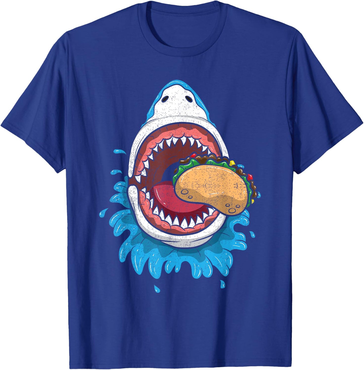 Halloween Shark Eating Taco Shirt Mexican Costume Boys Food T-Shirt - T-Shirt | Royal