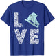 Ice Skating Lover Shoes Ice Skater Sport Figure Skating T-Shirt - T-Shirt | Royal